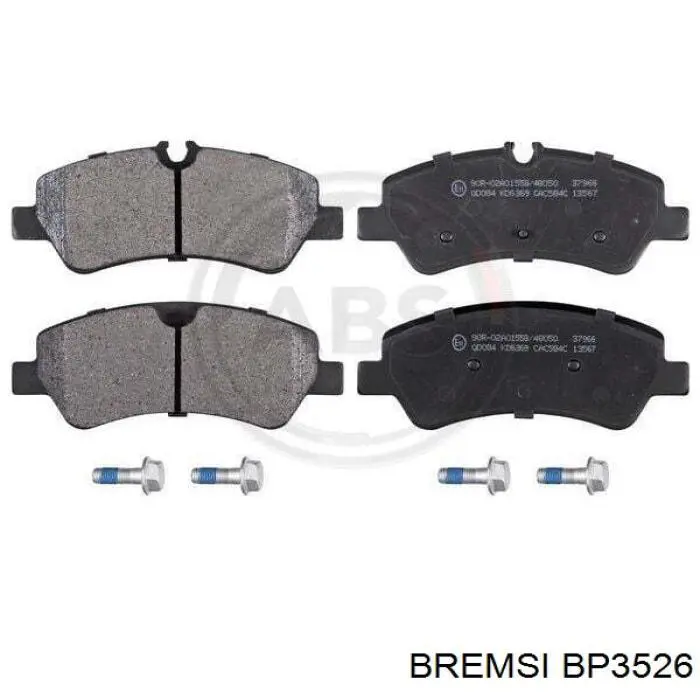 Купити BP3526 Bremsi Задні колодки