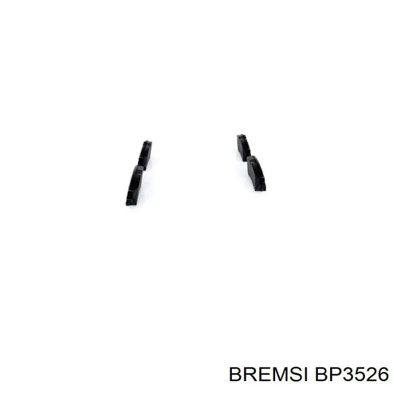Задні гальмівні колодки BP3526 Bremsi