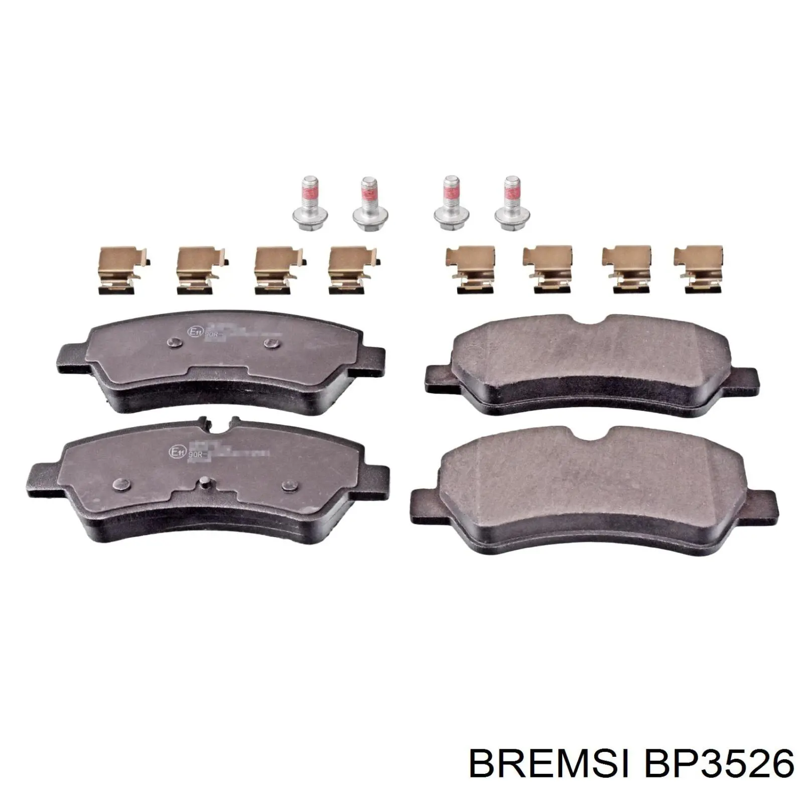 BP3526 Bremsi Колодки гальмівні задні, дискові