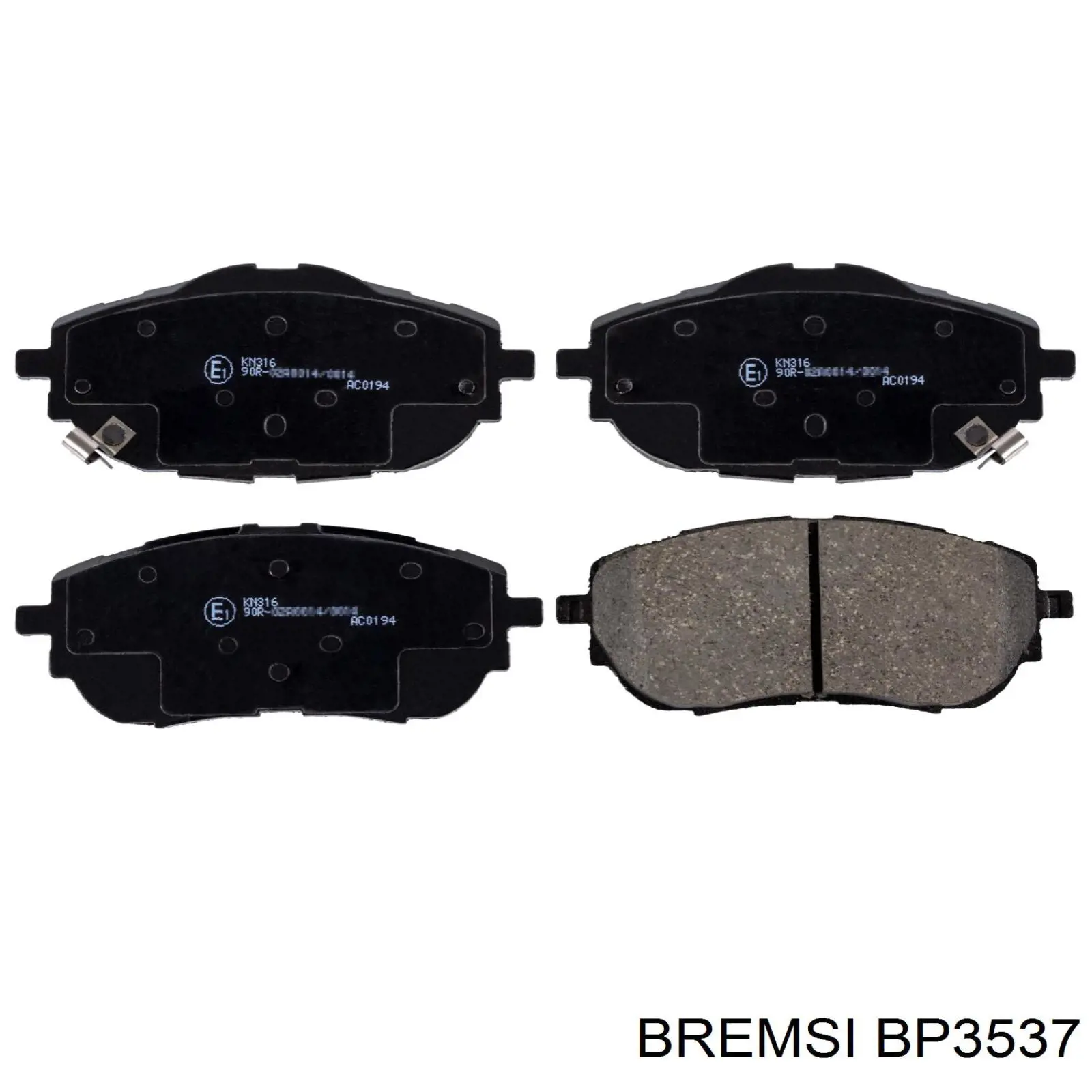 BP3537 Bremsi Передні гальмівні колодки