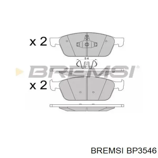 Гальмівні колодки Bremsi BP3546 ціна, від 26.04 USD