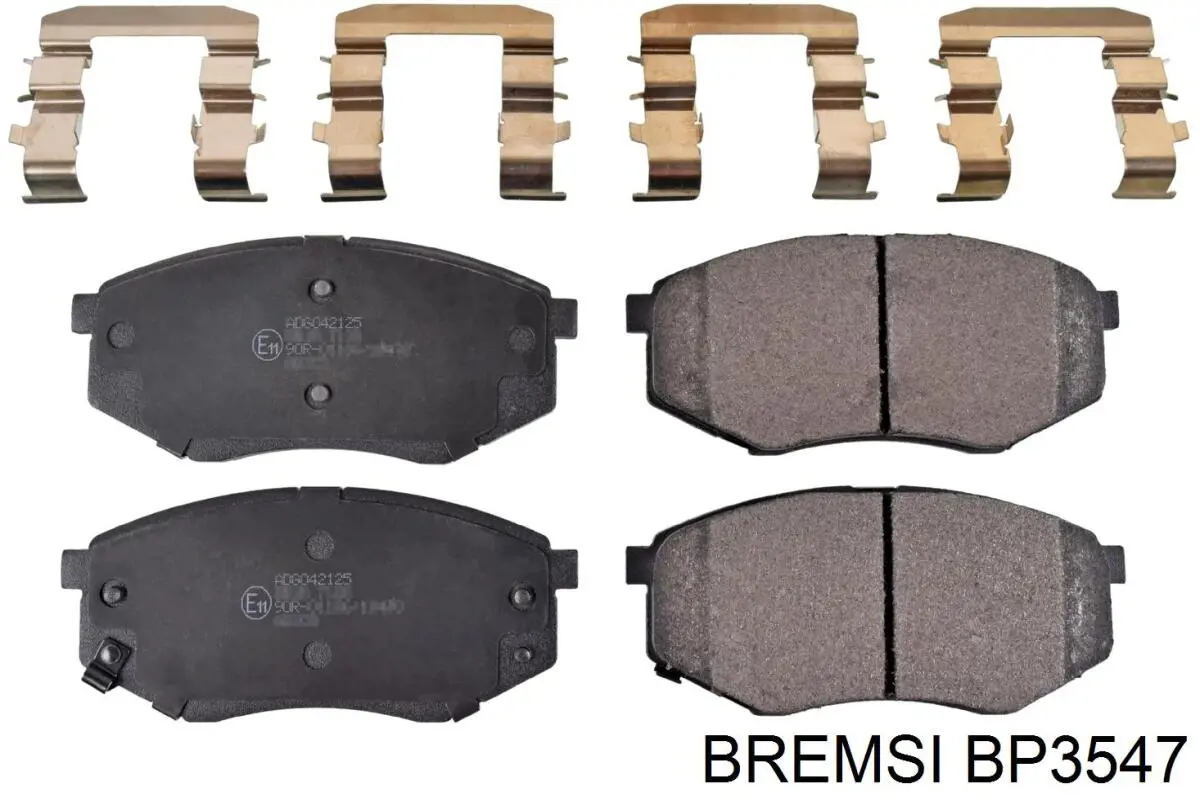 BP3547 Bremsi Передні гальмівні колодки