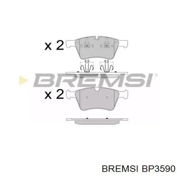 BP3590 Bremsi Передні гальмівні колодки