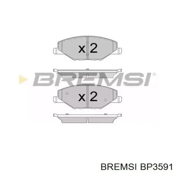 BP3591 Bremsi Передні гальмівні колодки