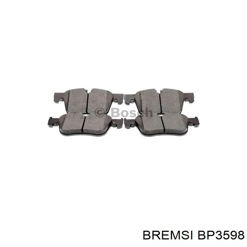 Гальмівні колодки Bremsi BP3598 ціна, від 39.46 USD