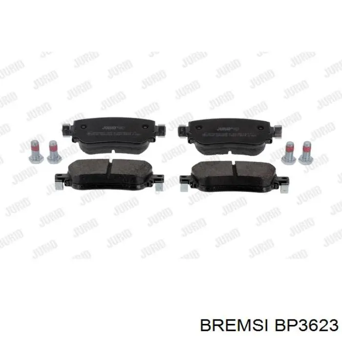 Задні гальмівні колодки Bremsi BP3623 ціна, від 21.66 USD