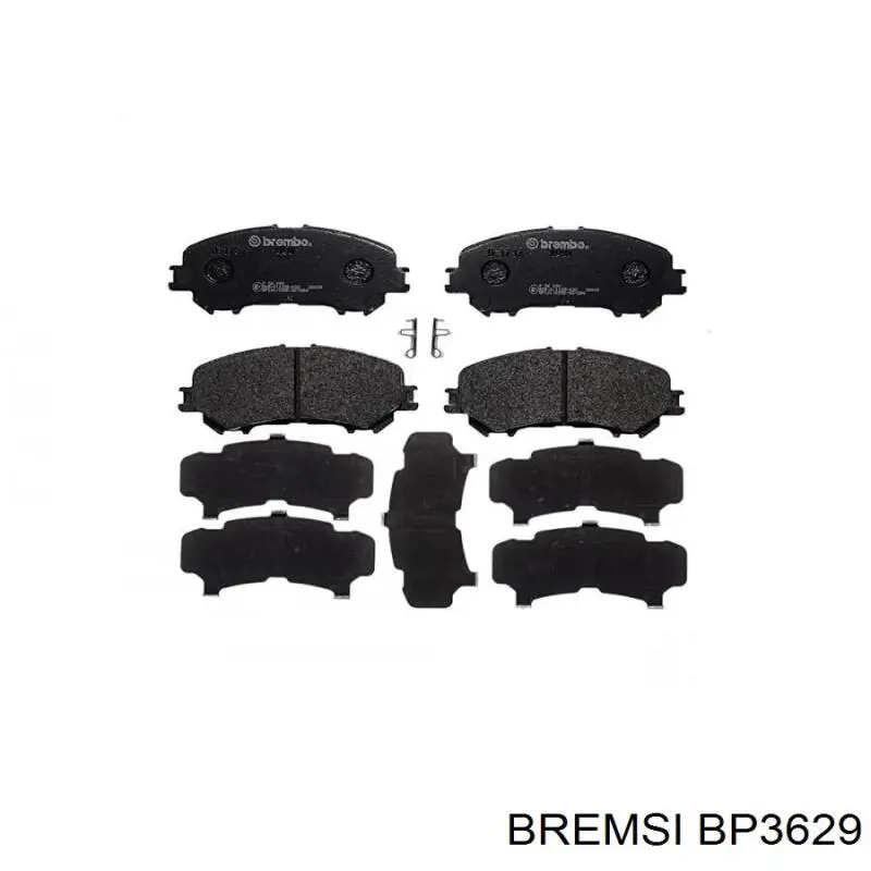 BP3629 Bremsi Передні гальмівні колодки