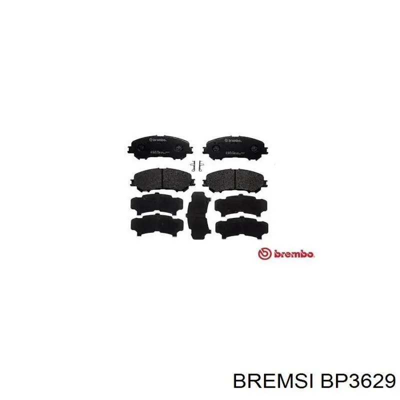 Гальмівні колодки Bremsi BP3629 ціна, від 21.49 USD