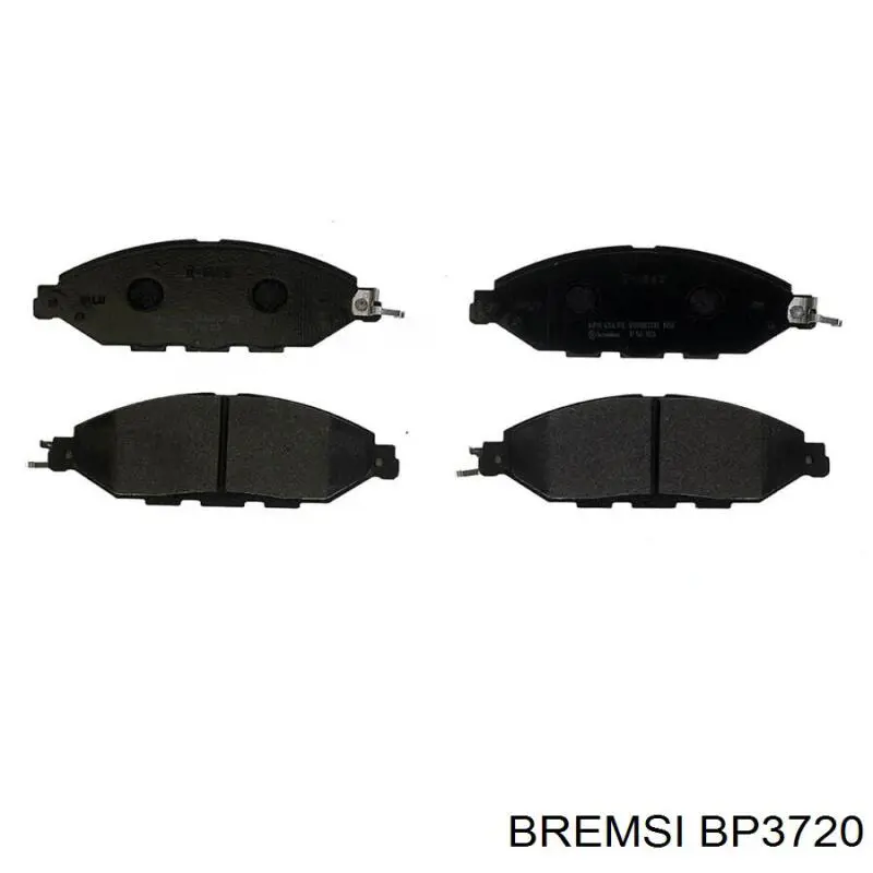 BP3720 Bremsi колодки гальмівні передні, дискові