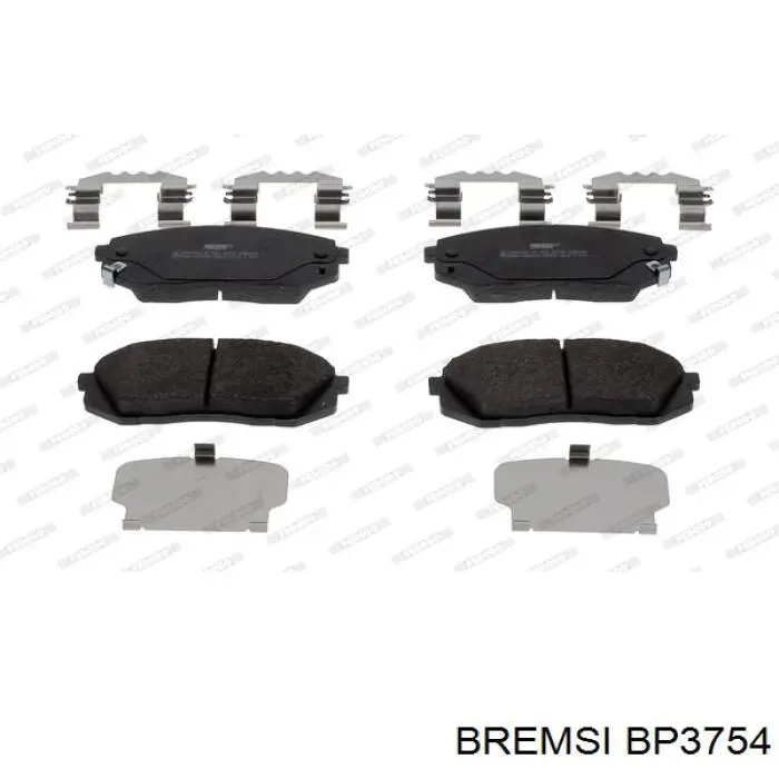 Гальмівні колодки Bremsi BP3754 ціна, від 22.80 USD