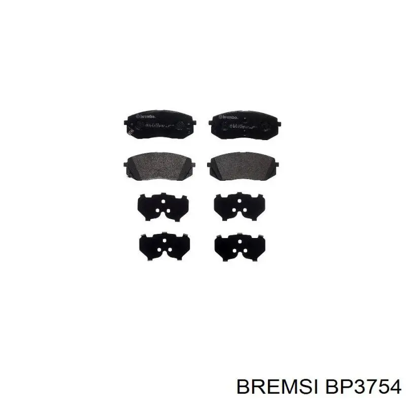 Купити BP3754 Bremsi Колодки гальмівні передні, дискові