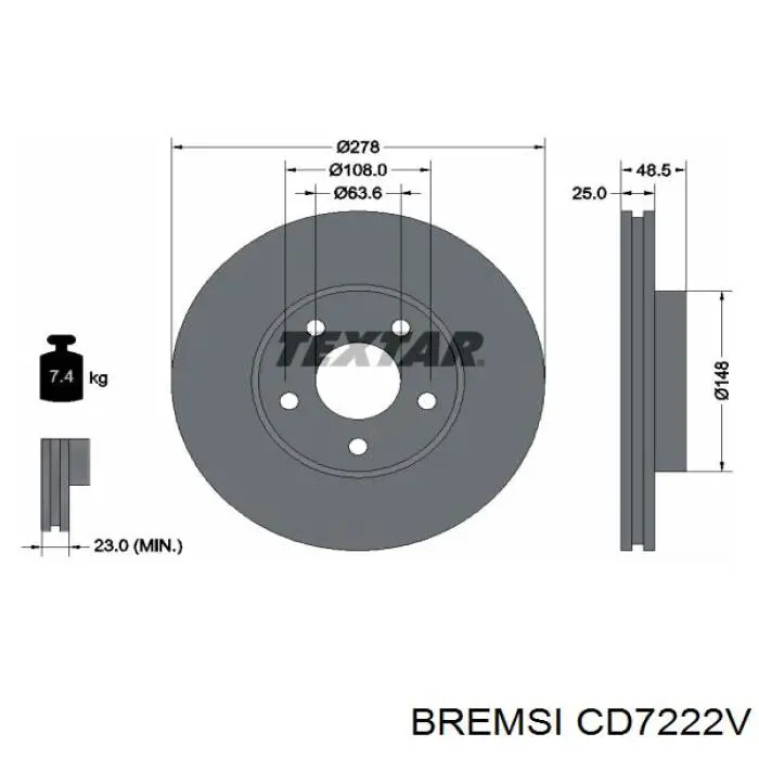 Гальмівні диски передні DP1010111465 Dr!ve+