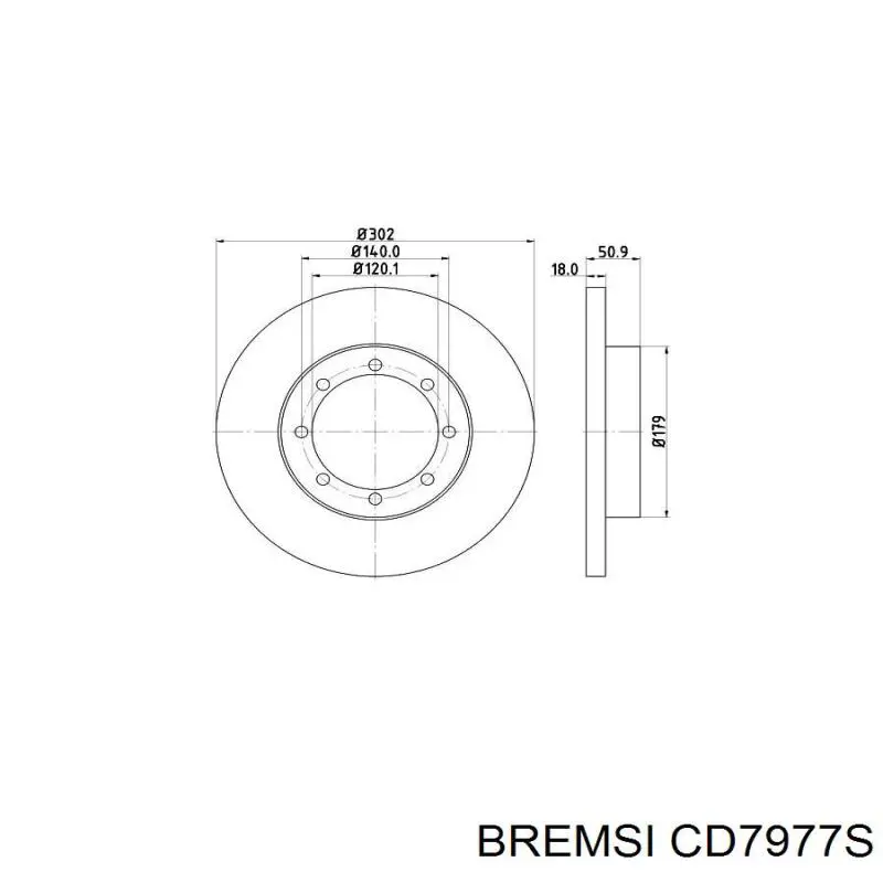 CD7977S Bremsi Дискові гальма
