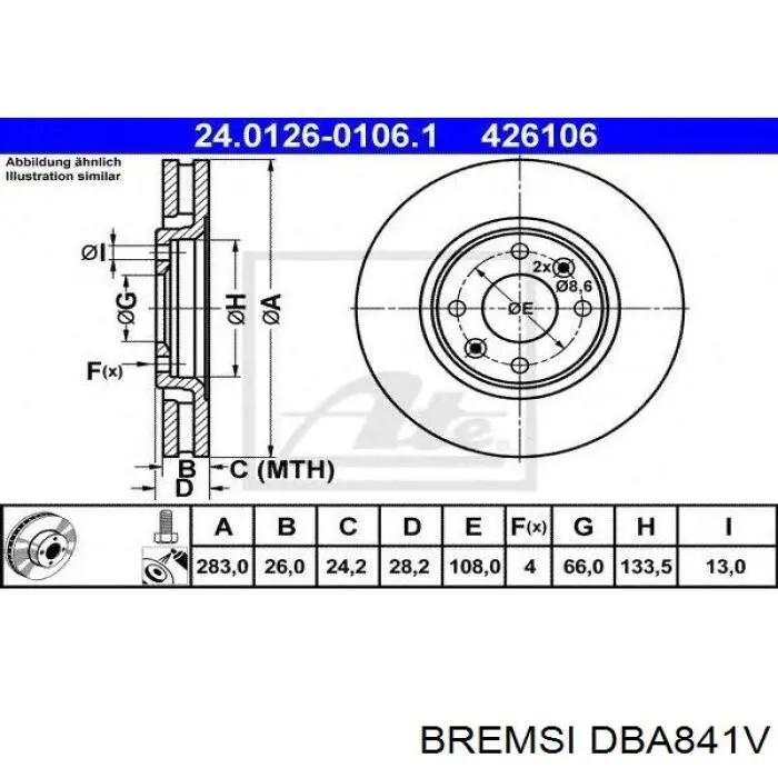 Гальмівні диски передні A0004204702 Mercedes