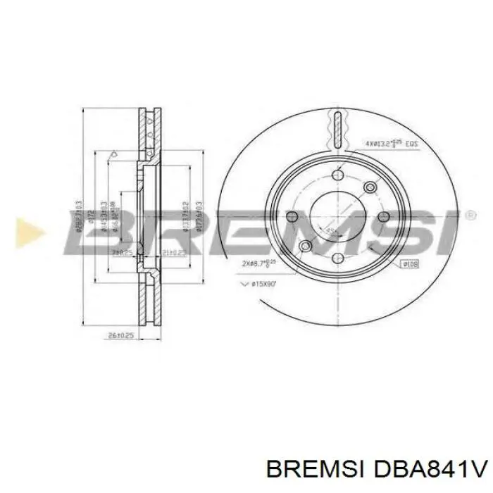 Гальмівні диски передні A0004204702 Mercedes