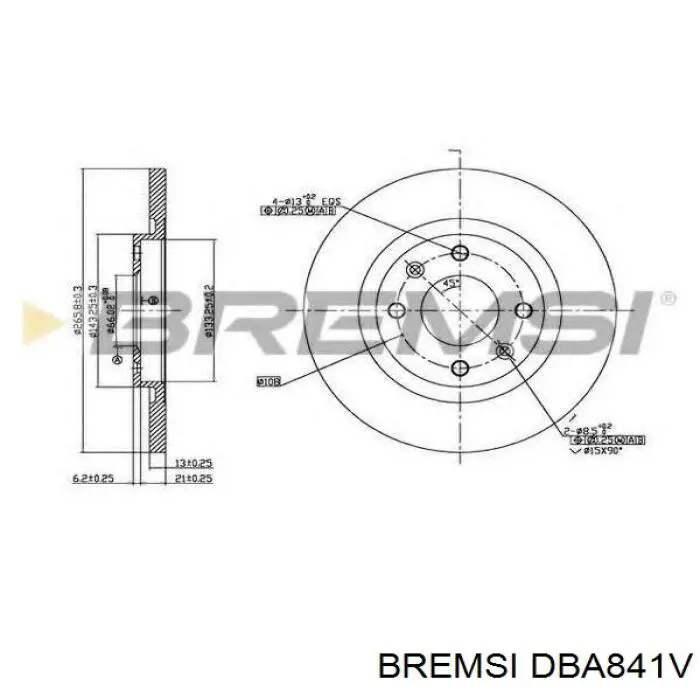 Диск гальмівний передній Mercedes A0004204702