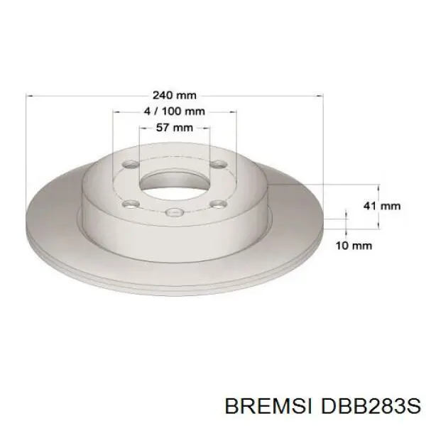 Задні дискові гальма Bremsi DBB283S ціна, від 10.78 USD