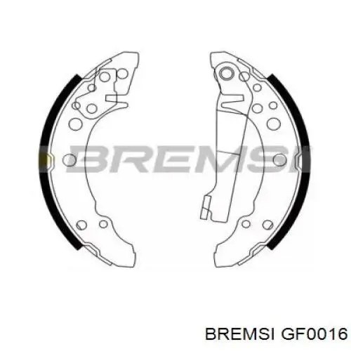 Купити GF0016 Bremsi Колодки гальмові задні, барабанні