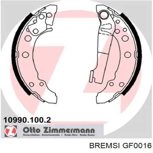 Колодки гальмові задні, барабанні Bremsi GF0016 ціна, від 12.97 USD