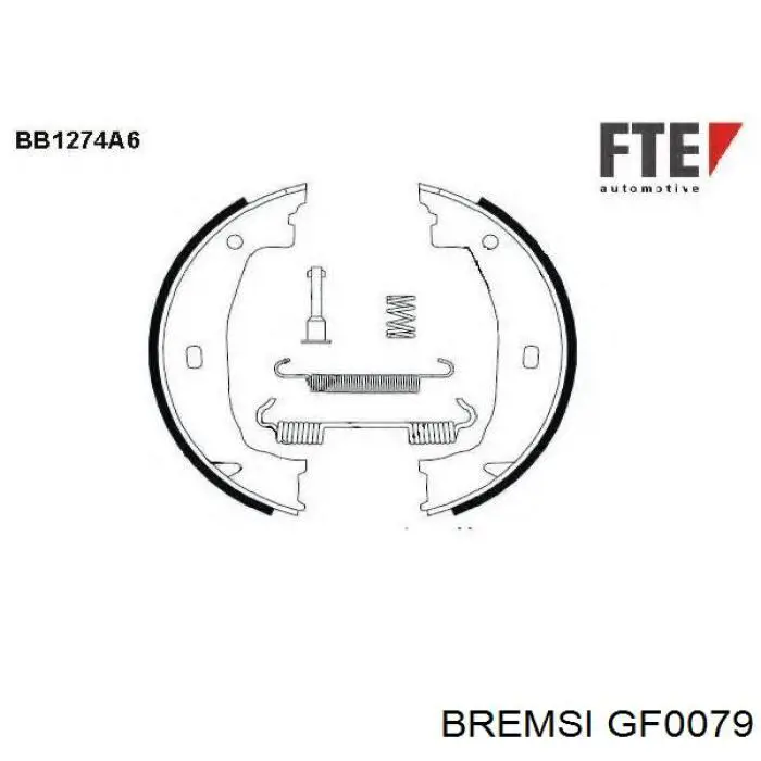 Колодки ручника / стоянкового гальма Bremsi GF0079 ціна, від 12.53 USD