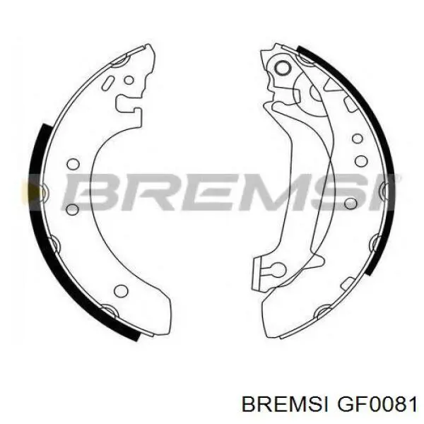 Колодки ручника / стоянкового гальма Bremsi GF0081 ціна, від 21.26 USD