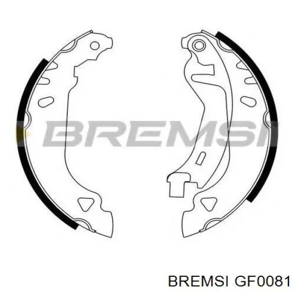 Купити GF0081 Bremsi Гальмівні колодки гальма стоянки