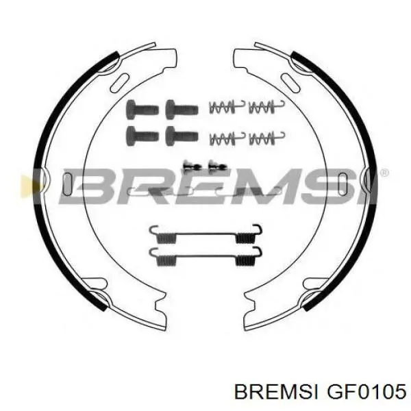 Колодки гальмові задні, барабанні Bremsi GF0105 ціна, від 14.03 USD