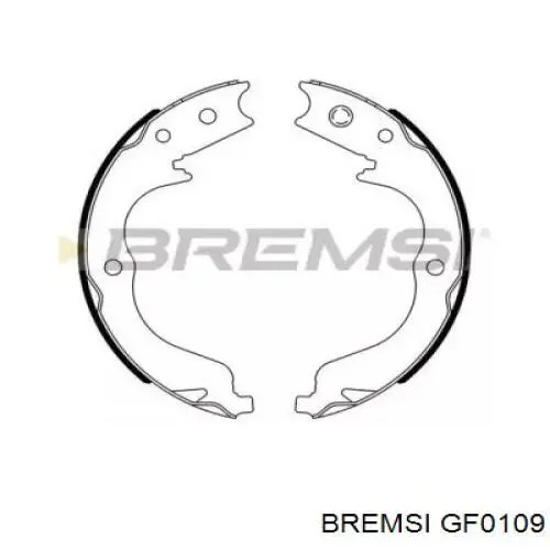 Колодки ручника/стоянкового гальма GF0109 Bremsi