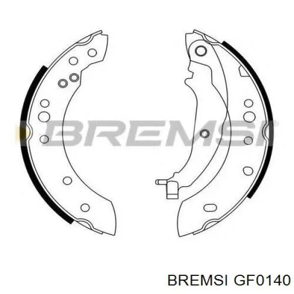 Колодки гальмові задні, барабанні Bremsi GF0140 ціна, від 23.99 USD