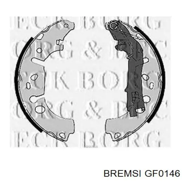 Гальма робочі задні ножні і гальмівні барабани Bremsi GF0146