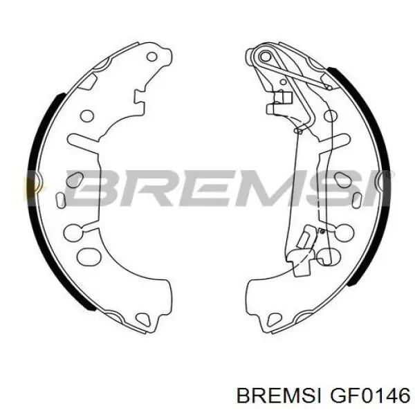 Колодки гальмові задні, барабанні GF0146 Bremsi