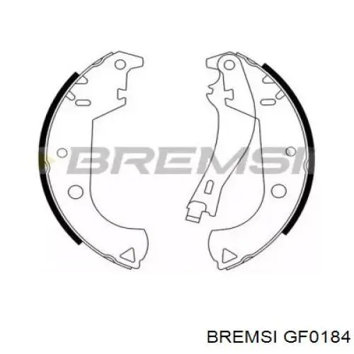 Купити GF0184 Bremsi Колодки гальмові задні, барабанні