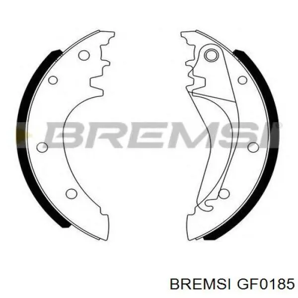 Колодки гальмові задні, барабанні Bremsi GF0185 ціна, від 51.39 USD