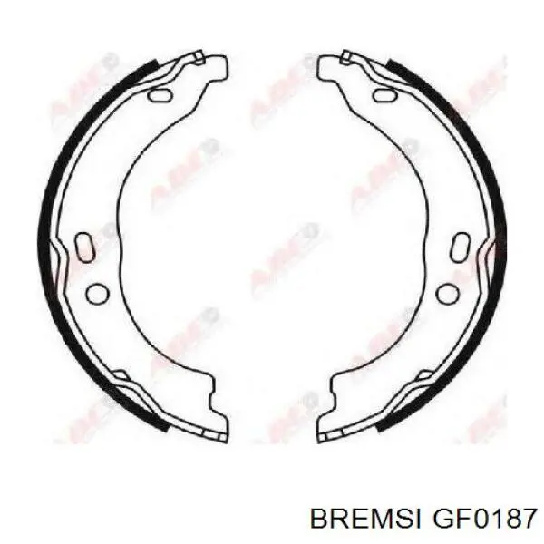 Купити GF0187 Bremsi Гальмівні колодки гальма стоянки