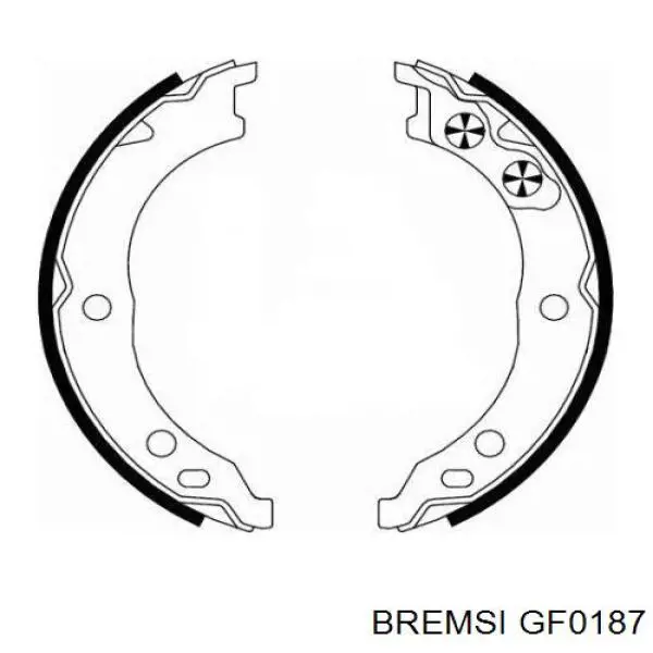 Колодки ручника / стоянкового гальма Bremsi GF0187 ціна, від 17.42 USD
