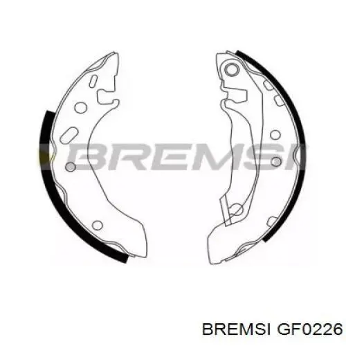 Колодки гальмові задні, барабанні GF0226 Bremsi