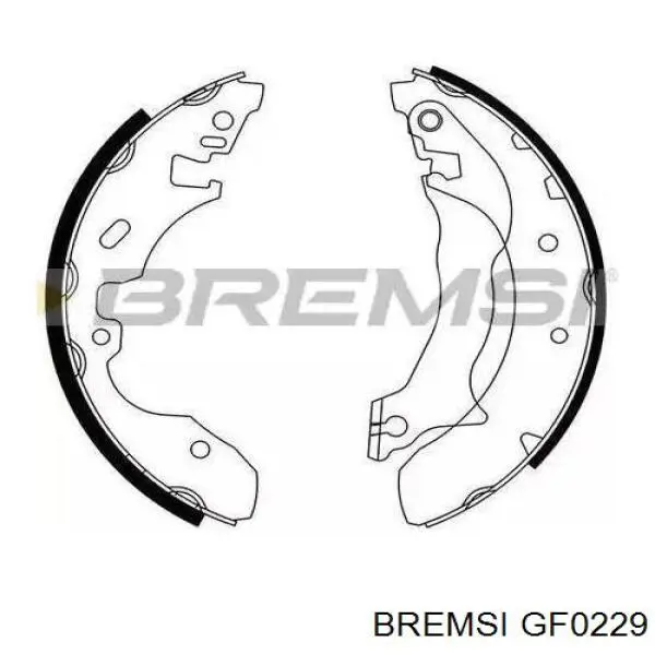 Колодки гальмові задні, барабанні Bremsi GF0229 ціна, від 18.40 USD