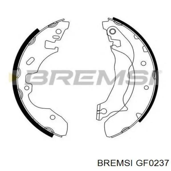 Колодки гальмові задні, барабанні GF0237 Bremsi