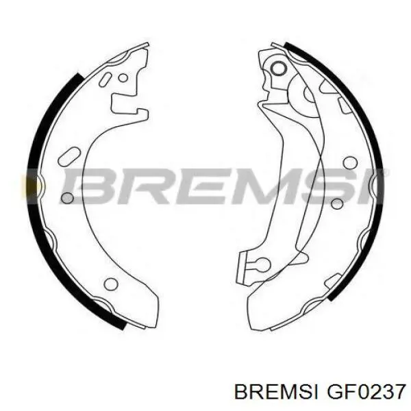 Колодки гальмові задні, барабанні Bremsi GF0237 ціна, від 18.87 USD