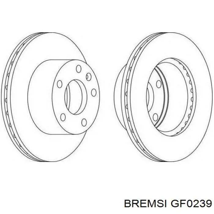 Купити GF0239 Bremsi Колодки гальмові задні, барабанні