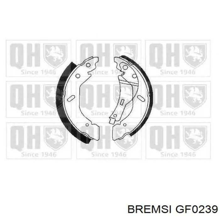 Колодки гальмові задні, барабанні Bremsi GF0239 ціна, від 24.21 USD
