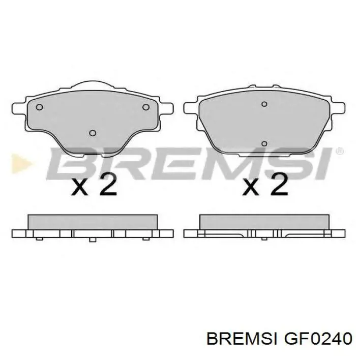Купити GF0240 Bremsi Колодки гальмові задні, барабанні