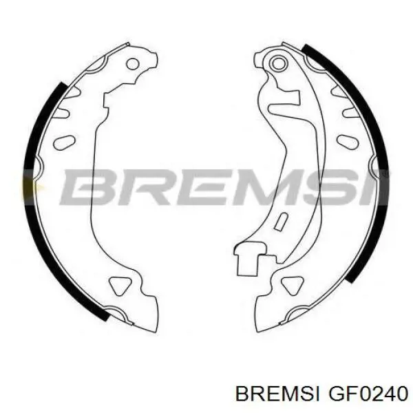 Гальма робочі задні ножні і гальмівні барабани Bremsi GF0240