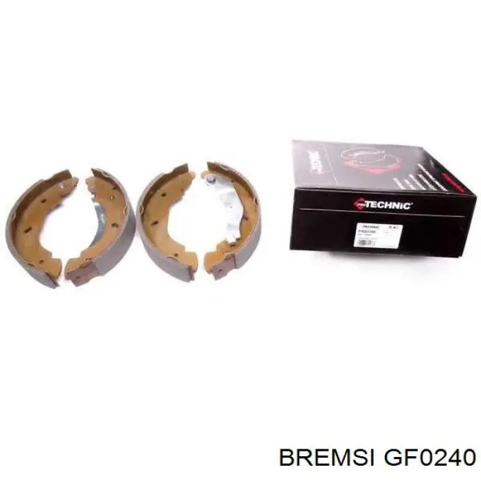 GF0240 Bremsi Колодки гальмівні задні, барабанні