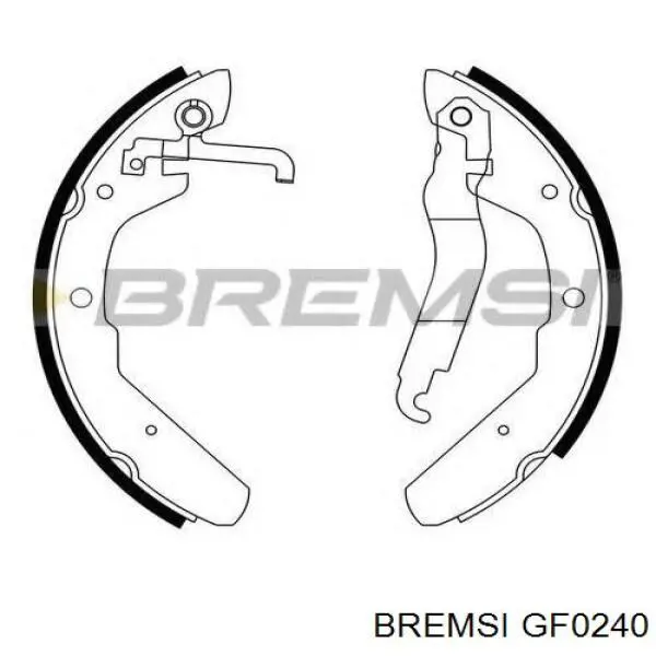 Колодки гальмові задні, барабанні Bremsi GF0240 ціна, від 24.21 USD