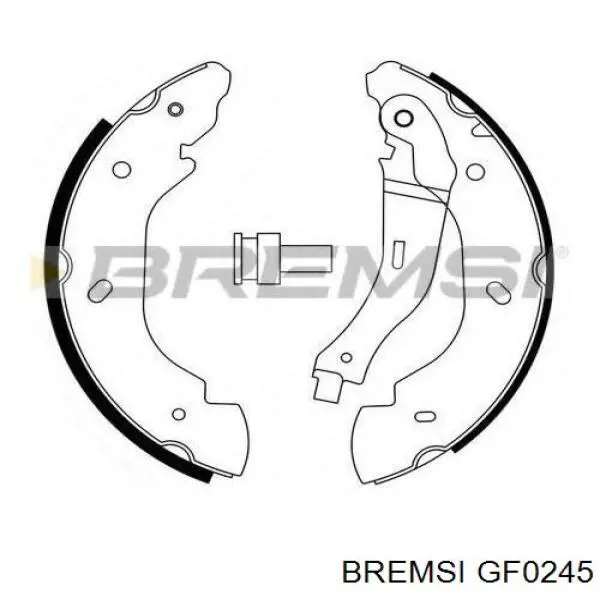 Колодки гальмові задні, барабанні Bremsi GF0245 ціна, від 29.14 USD