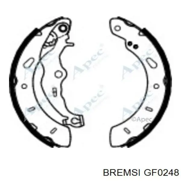 Колодки гальмові задні, барабанні Bremsi GF0248 ціна, від 28.29 USD