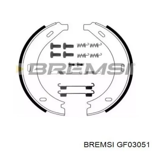 GF03051 Bremsi Гальмівні колодки ручника