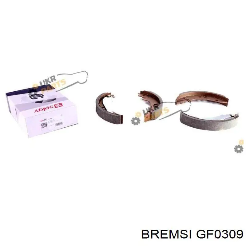 Купити GF0309 Bremsi Колодки гальмові задні, барабанні