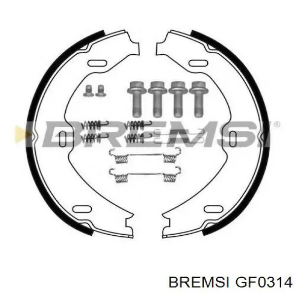 Колодки ручника GF0314 Bremsi